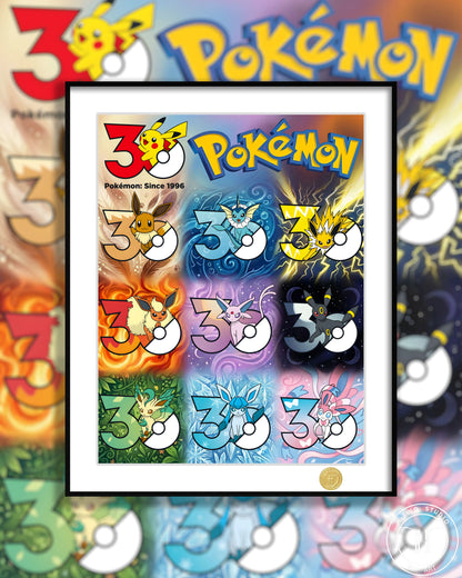 【Pre-sale】Decorative Painting of Eevee Family 30 Anniversary-H2 Studio