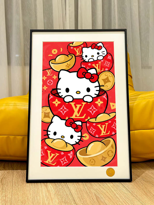 【Pre-sale】Decorative Painting of Wealthy kitty-XingKong Studio