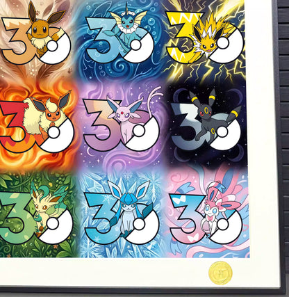 【Pre-sale】Decorative Painting of Eevee Family 30 Anniversary-H2 Studio