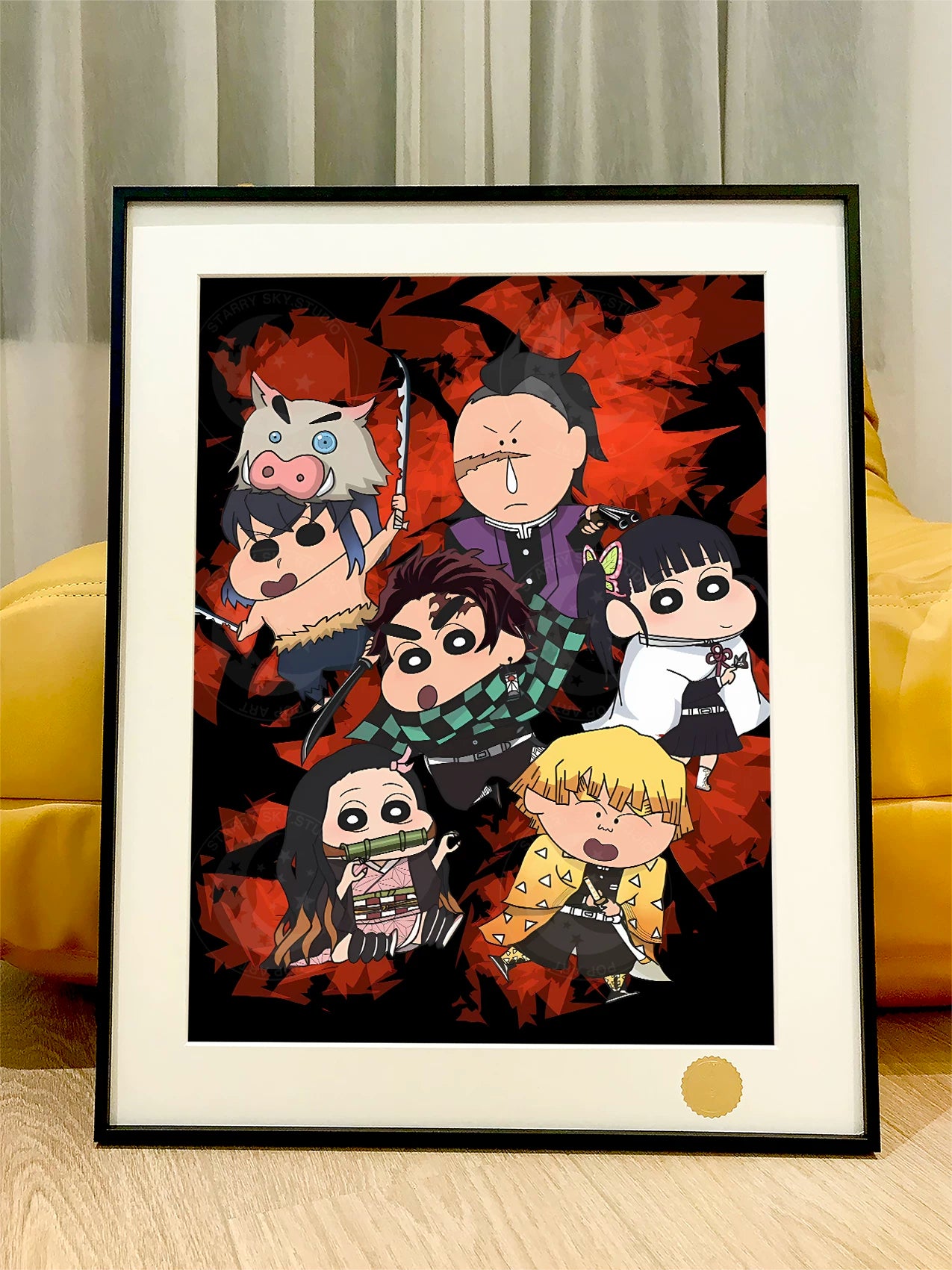 【Pre-sale】Decorative Painting of Crayon Shin-chan COS Demon Slayer-Crayon Shin-chan-XingKong Studio