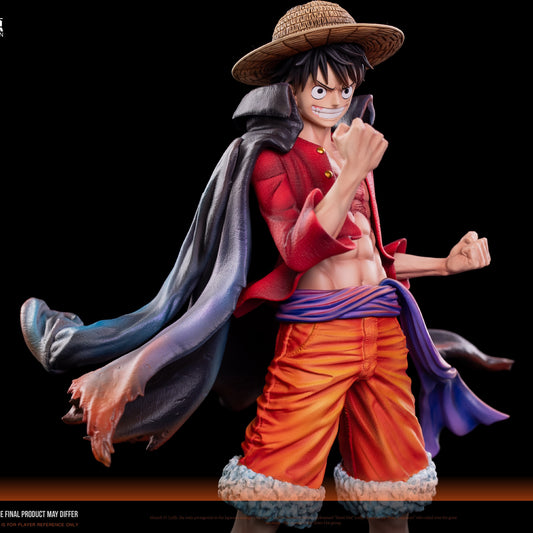 モンキー・D・ルフィ／ Monkey D. Dragon Model restoration Studio Assemble Figures フィギュア ガレージキットシーンの台座 Ver.1/6 スケール模還原 POP 鬼島路飛 魯夫 航海王 和之國篇