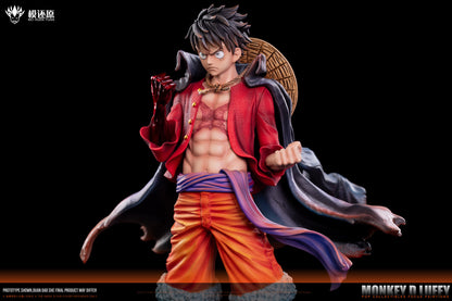 モンキー・D・ルフィ／ Monkey D. Dragon Model restoration Studio Assemble Figures フィギュア ガレージキットシーンの台座 Ver.1/6 スケール模還原 POP 鬼島路飛 魯夫 航海王 和之國篇