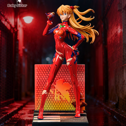 Soryu Asuka Langley惣流・アスカ・ラングレーEVA Assemble Figuresフィギュア ガレージキットシーンの台座 Ver.1/6 スケール Baby Sister Studio 限定販売 収蔵級手作り樹脂塗装済み完成品