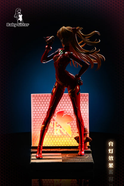 Soryu Asuka Langley惣流・アスカ・ラングレーEVA Assemble Figuresフィギュア ガレージキットシーンの台座 Ver.1/6 スケール Baby Sister Studio 限定販売 収蔵級手作り樹脂塗装済み完成品