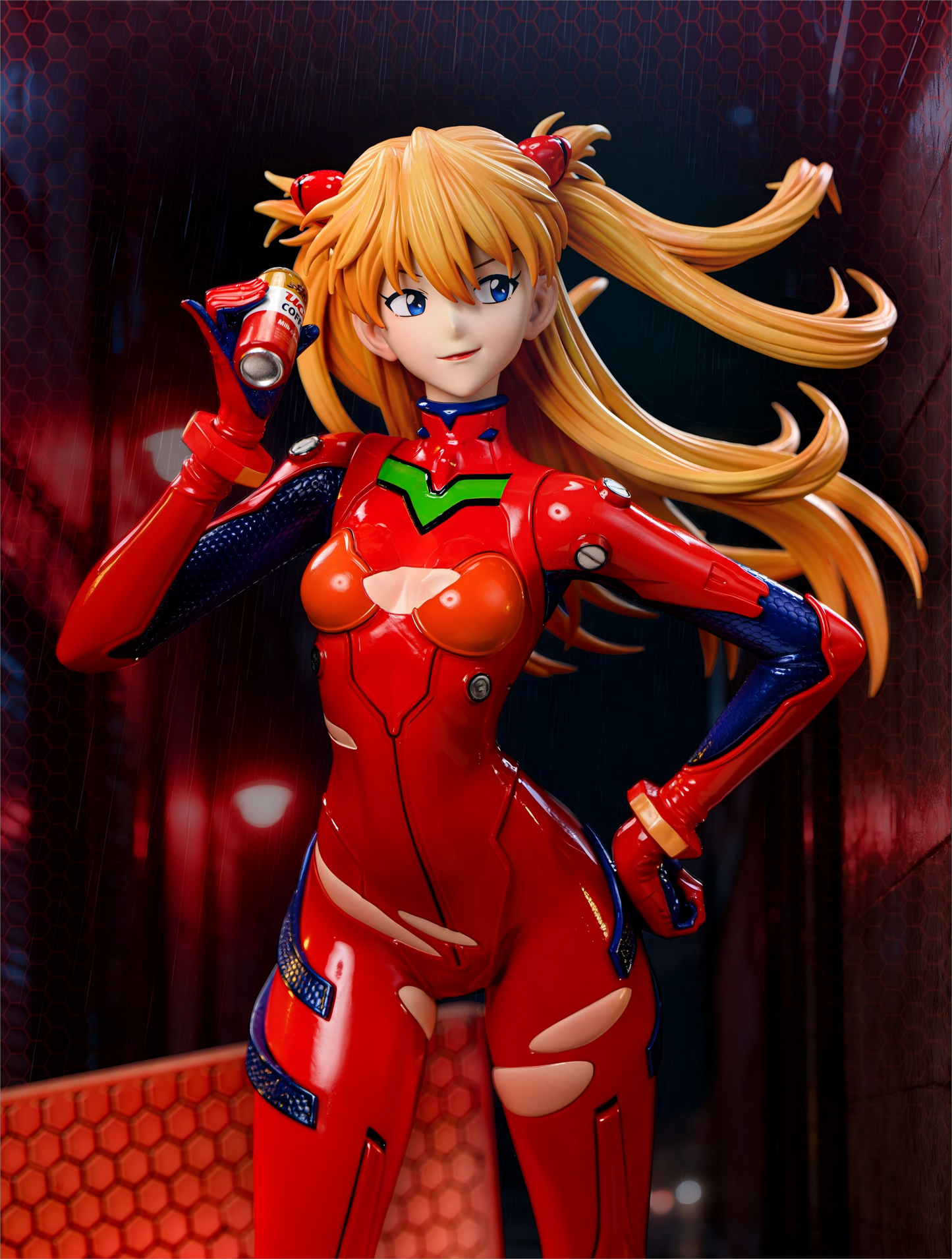 Soryu Asuka Langley惣流・アスカ・ラングレーEVA Assemble Figuresフィギュア ガレージキットシーンの台座 Ver.1/6 スケール Baby Sister Studio 限定販売 収蔵級手作り樹脂塗装済み完成品